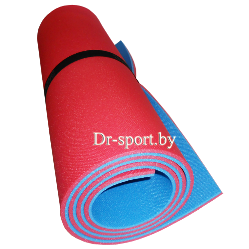 Коврик (пенка) гимнастический/туристический 10*0.6L1.8 красный/синий